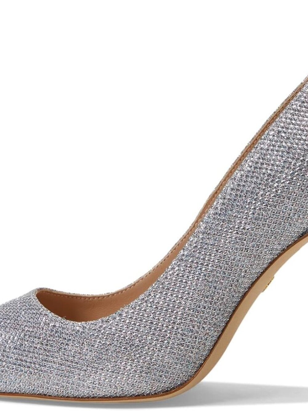 Stuart Weitzman 100 Pump Silver Pointed Toe Heels Women's Silver 9.5 B SAVE $100 - Picture 3 of 9